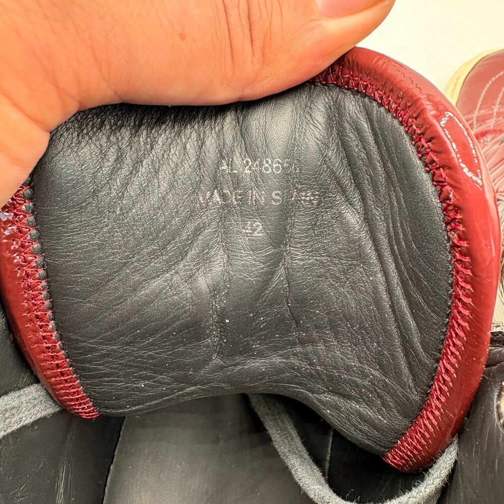 SAINT LAURENT YSL Malibu High Top Patent Leather Sneaker Red Sz 42/US 9 $645 - Picture 8 of 10